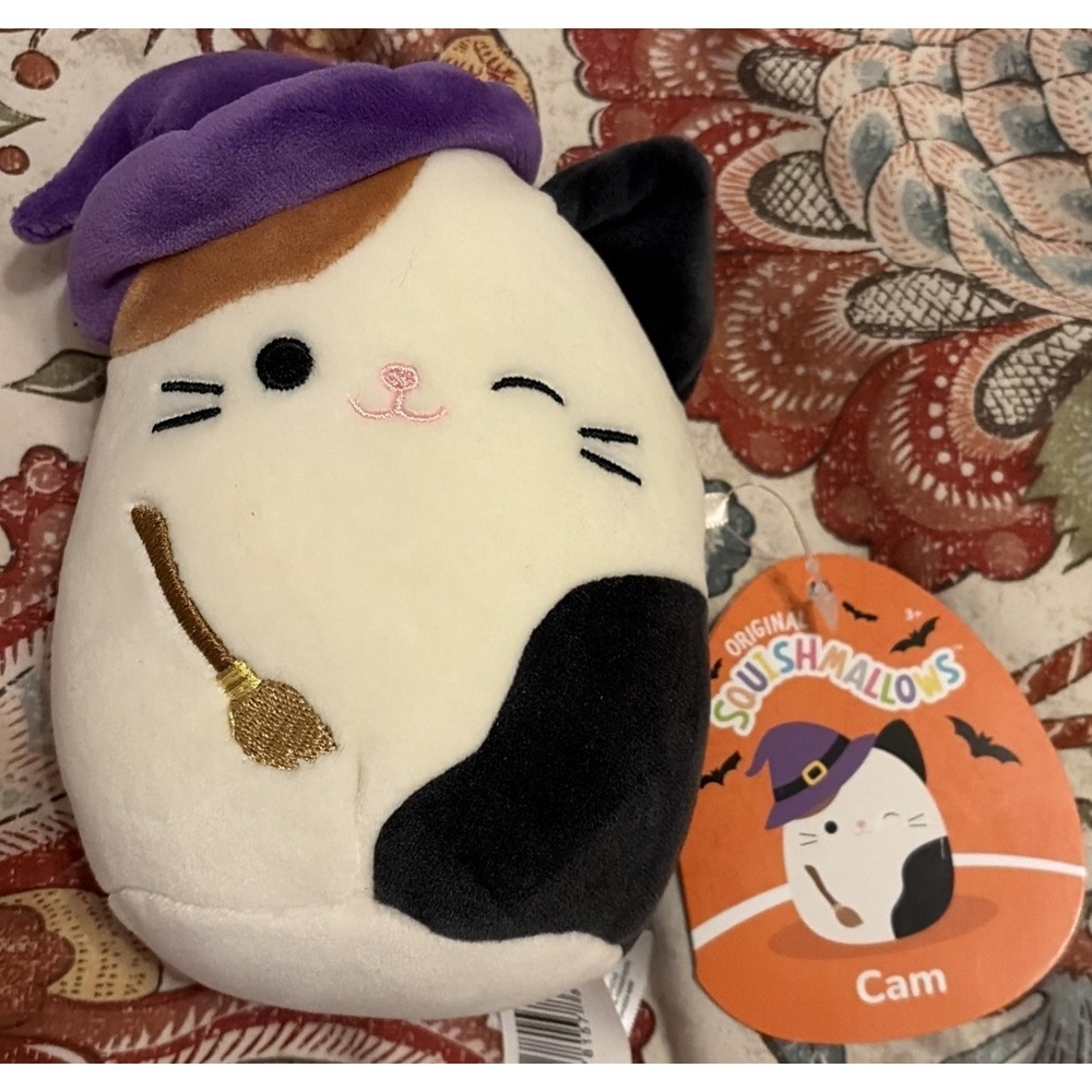 Squishmallows Halloween Cam the Cat 4-Inch Plush [Witch Hat]